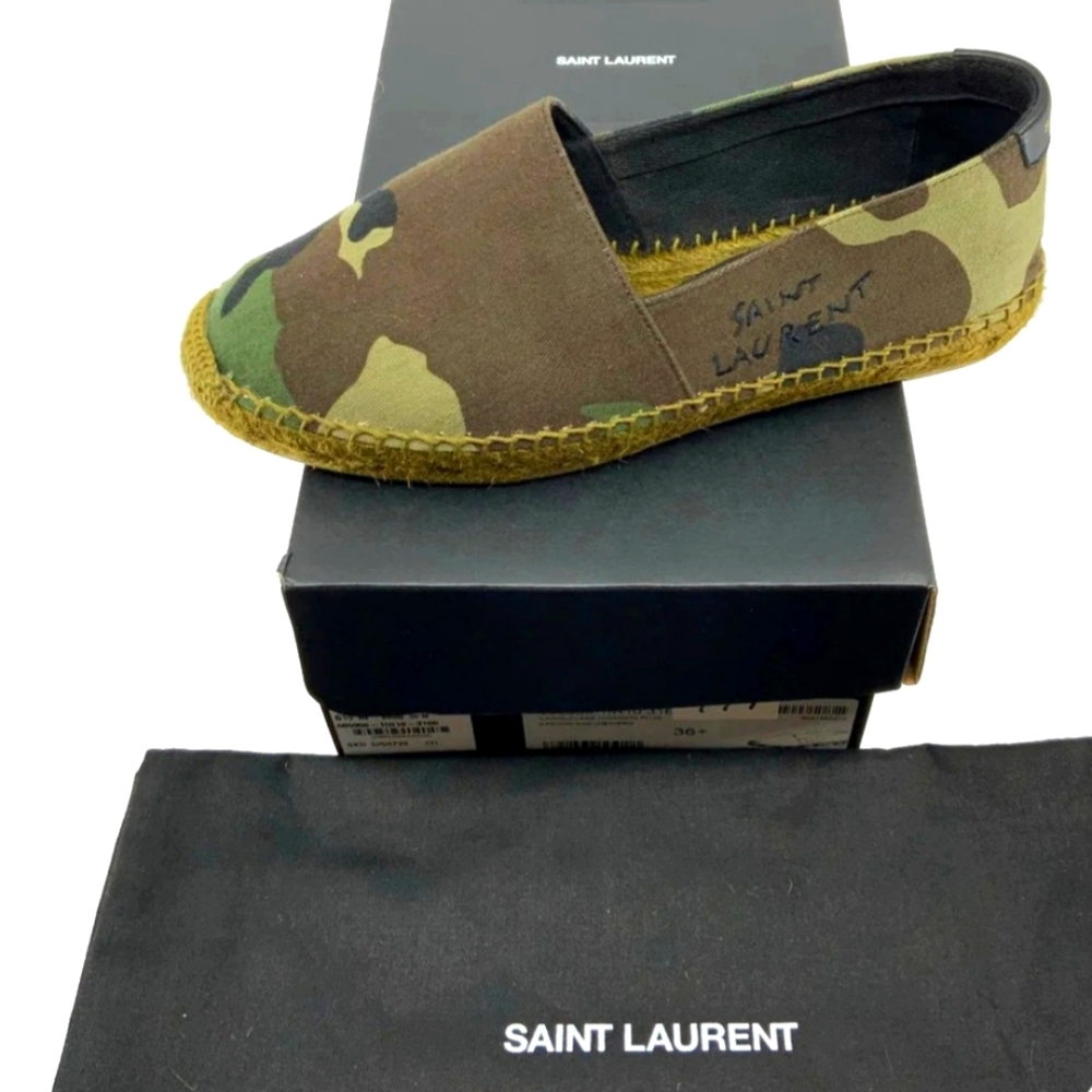 Saint Laurent Camo Espadrilles